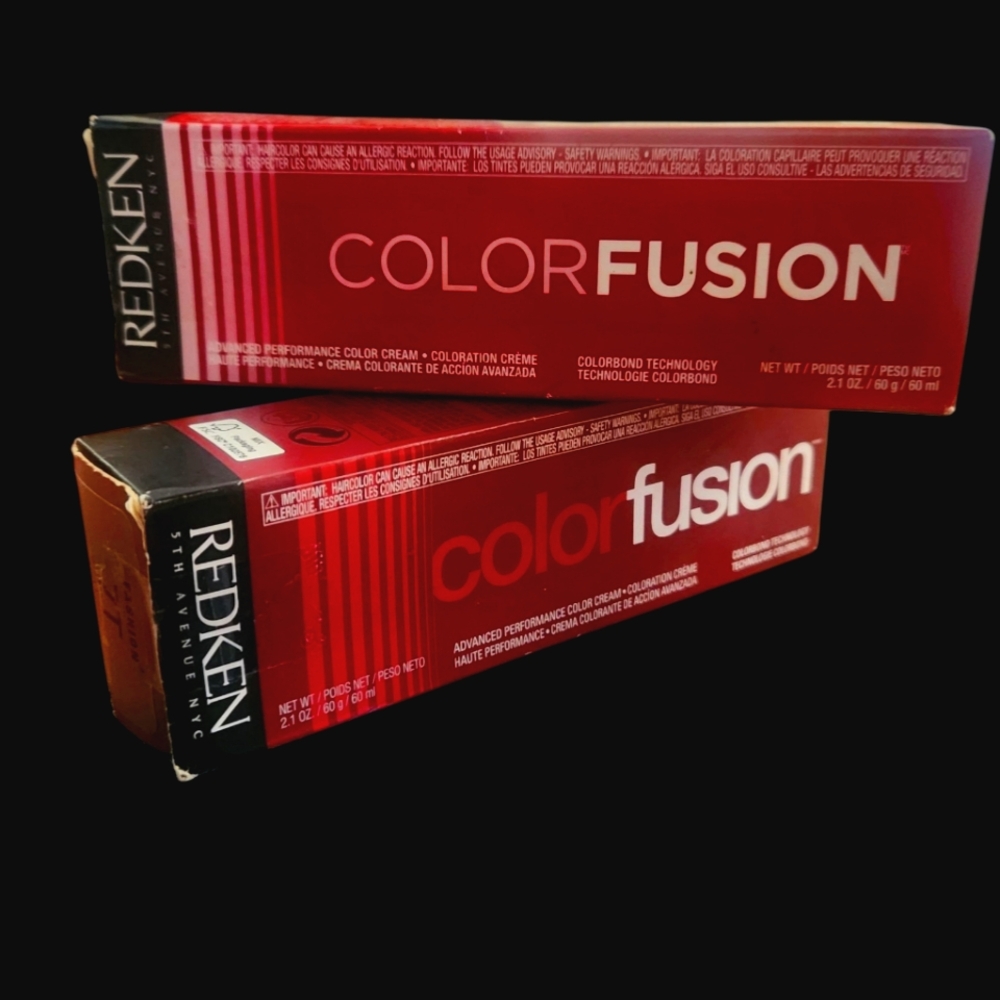 Redken Color Fusion Low Ammonia, 7T Titanium & Redken Colot Fusion Clear (2)